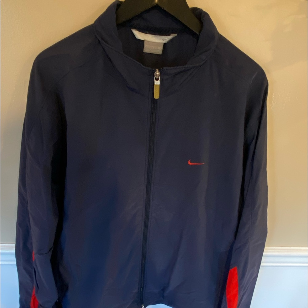 Vintage nike mini swoosh jacket blue xl